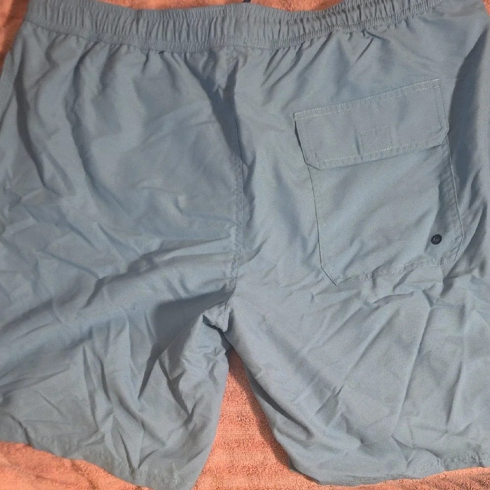 The Normal Brand Blue Swim Trunks Quick-Dry Elastic Waist - Picture 2 of 3